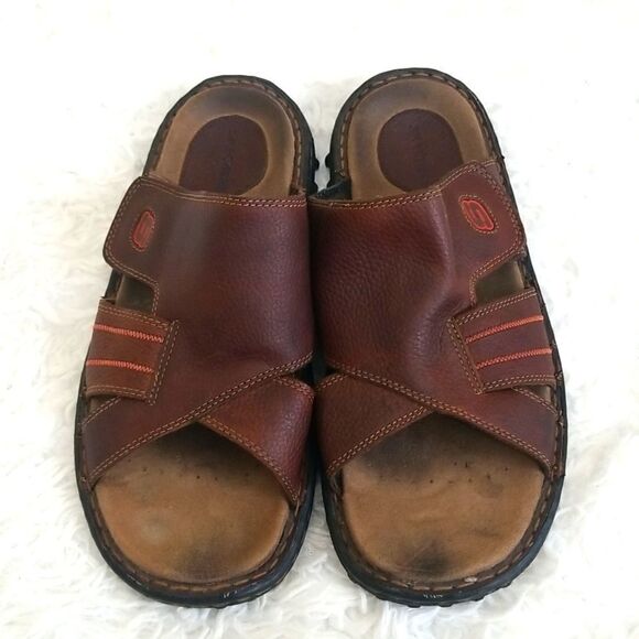 Sketchers  Brown Men's Sandals Sz 10 - Picture 1 of 11